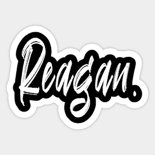 name girl Reagan Sticker